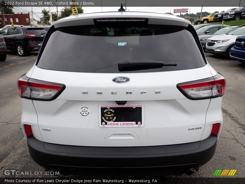 Oxford White / Ebony 2022 Ford Escape SE 4WD