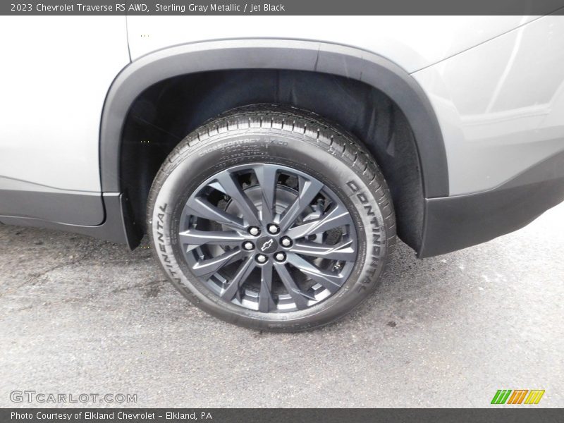 Sterling Gray Metallic / Jet Black 2023 Chevrolet Traverse RS AWD
