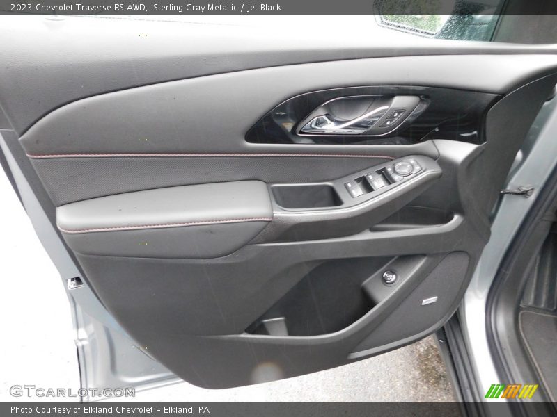 Sterling Gray Metallic / Jet Black 2023 Chevrolet Traverse RS AWD