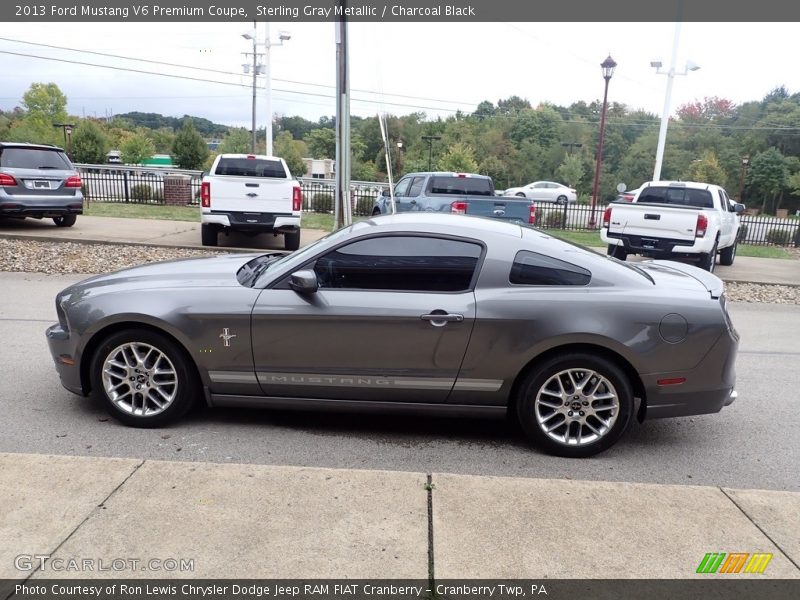 Sterling Gray Metallic / Charcoal Black 2013 Ford Mustang V6 Premium Coupe