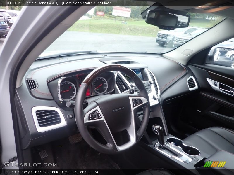 Quicksilver Metallic / Jet Black 2015 GMC Terrain Denali AWD