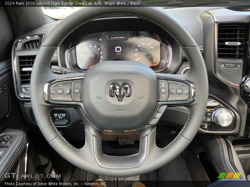  2024 1500 Limited Night Edition Crew Cab 4x4 Steering Wheel