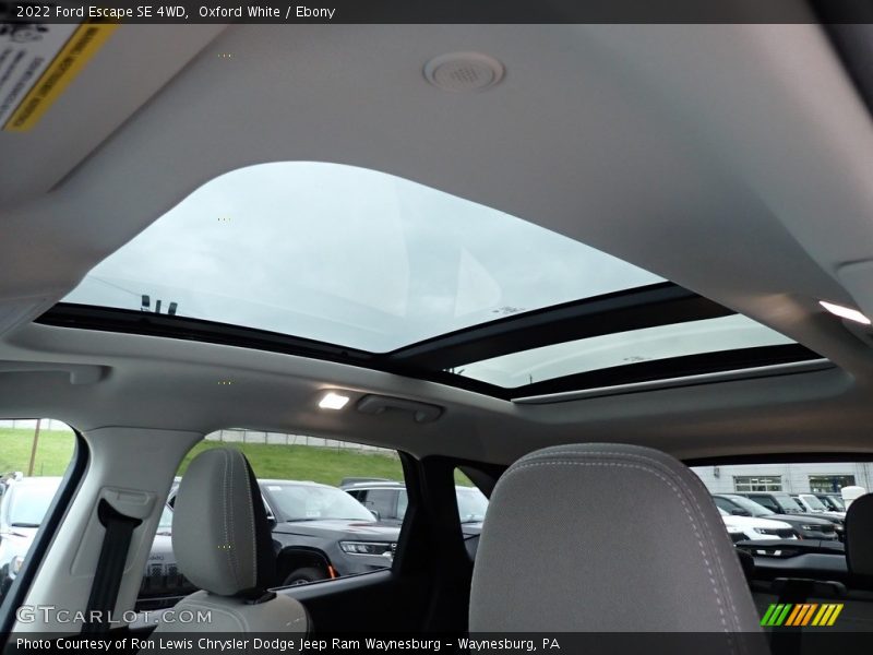 Oxford White / Ebony 2022 Ford Escape SE 4WD