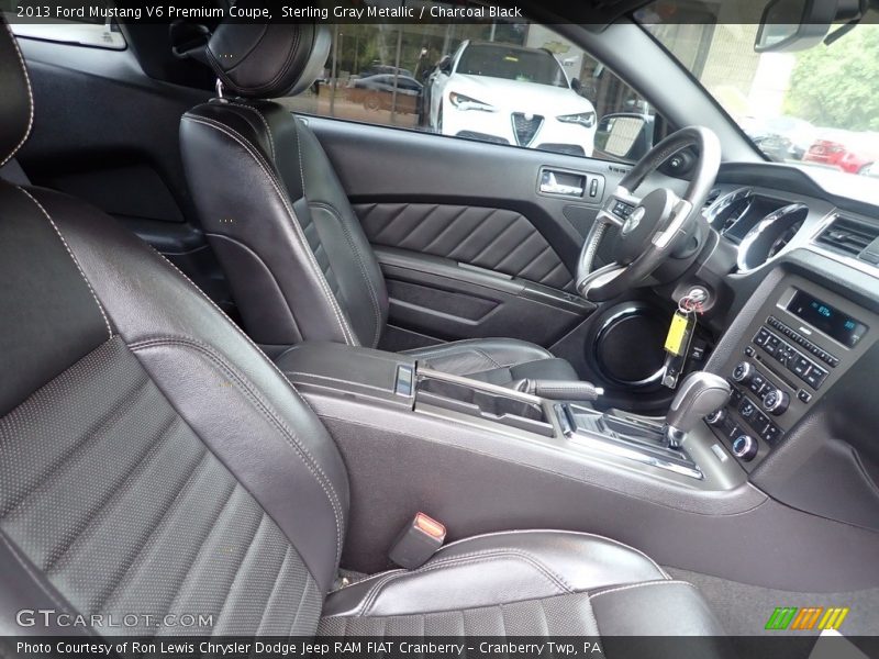 Sterling Gray Metallic / Charcoal Black 2013 Ford Mustang V6 Premium Coupe
