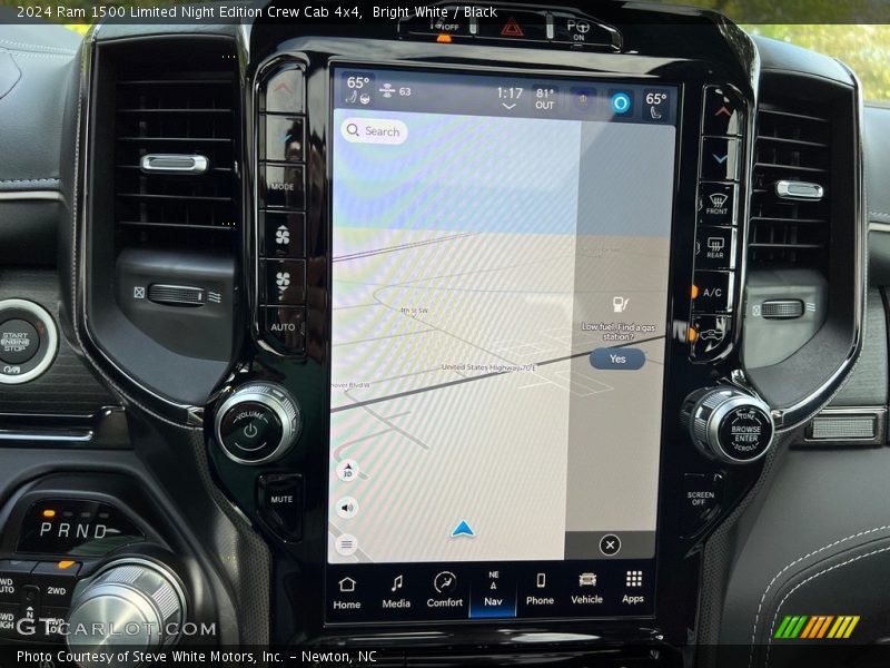 Navigation of 2024 1500 Limited Night Edition Crew Cab 4x4