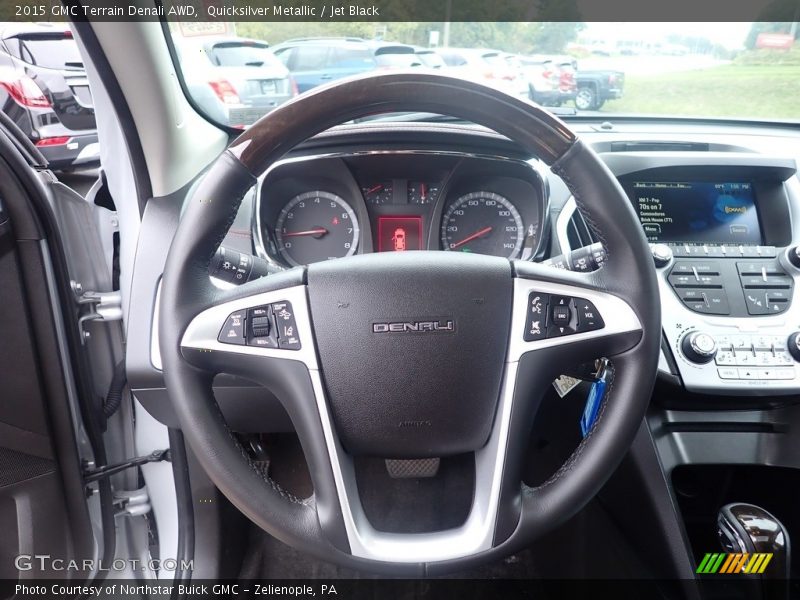 Quicksilver Metallic / Jet Black 2015 GMC Terrain Denali AWD