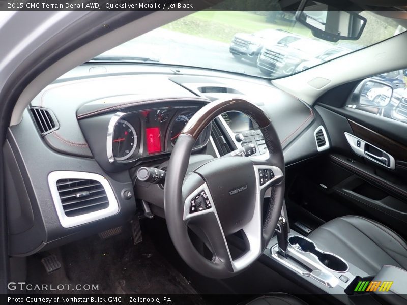 Quicksilver Metallic / Jet Black 2015 GMC Terrain Denali AWD
