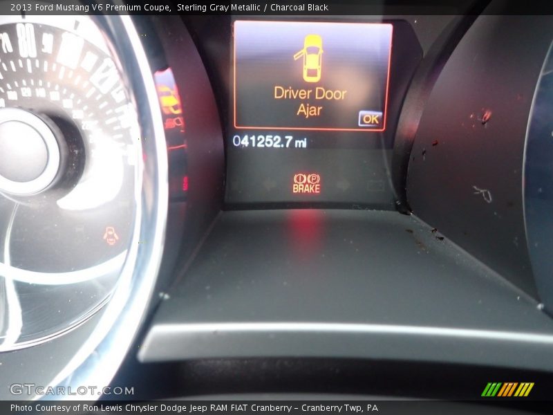 Sterling Gray Metallic / Charcoal Black 2013 Ford Mustang V6 Premium Coupe