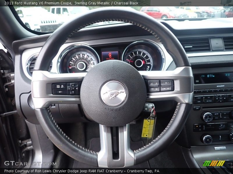 Sterling Gray Metallic / Charcoal Black 2013 Ford Mustang V6 Premium Coupe