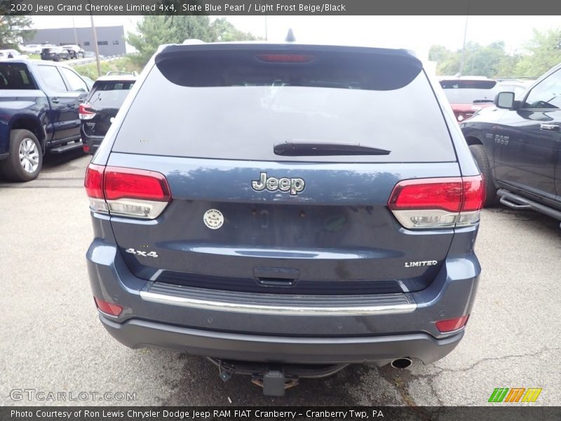Slate Blue Pearl / Light Frost Beige/Black 2020 Jeep Grand Cherokee Limited 4x4