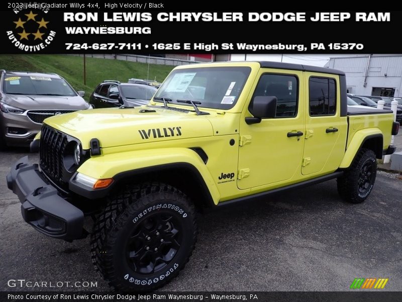 High Velocity / Black 2023 Jeep Gladiator Willys 4x4