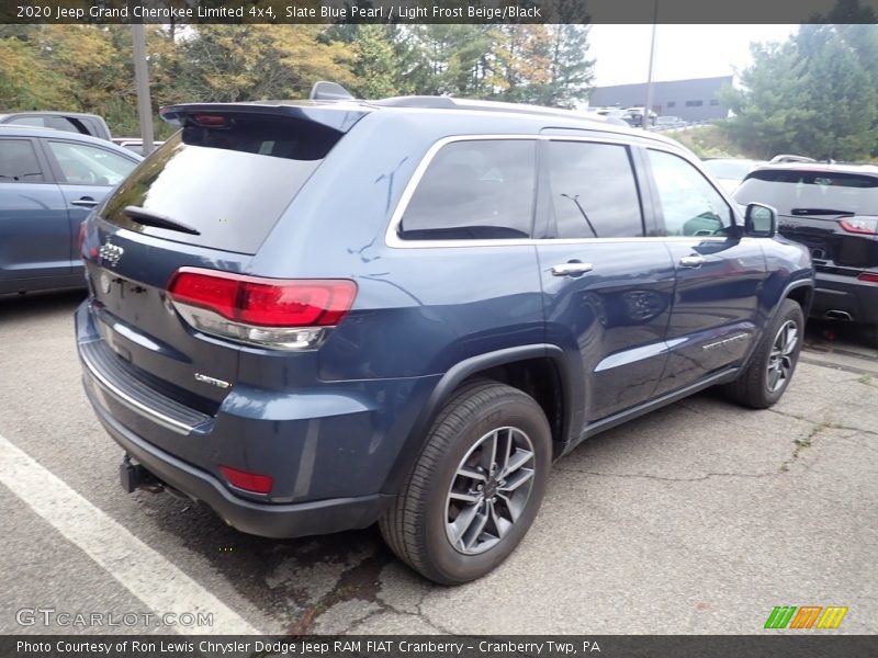 Slate Blue Pearl / Light Frost Beige/Black 2020 Jeep Grand Cherokee Limited 4x4