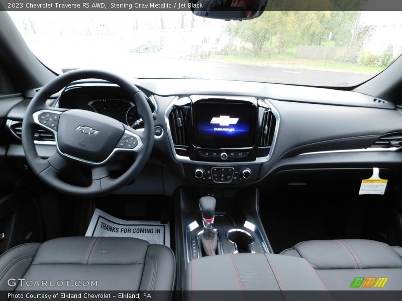 Sterling Gray Metallic / Jet Black 2023 Chevrolet Traverse RS AWD