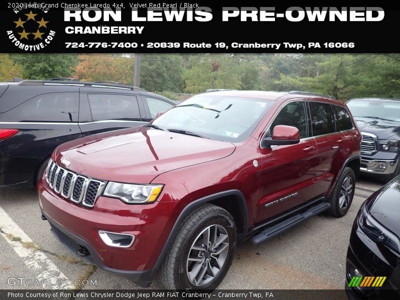 Velvet Red Pearl / Black 2020 Jeep Grand Cherokee Laredo 4x4