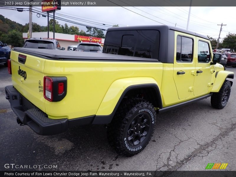 High Velocity / Black 2023 Jeep Gladiator Willys 4x4