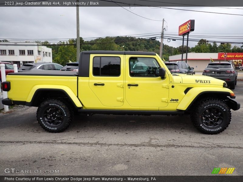 High Velocity / Black 2023 Jeep Gladiator Willys 4x4
