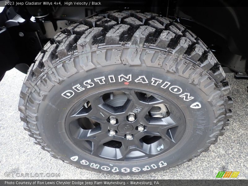 High Velocity / Black 2023 Jeep Gladiator Willys 4x4