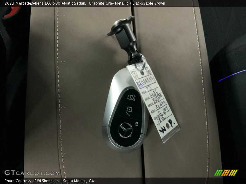 Keys of 2023 EQS 580 4Matic Sedan