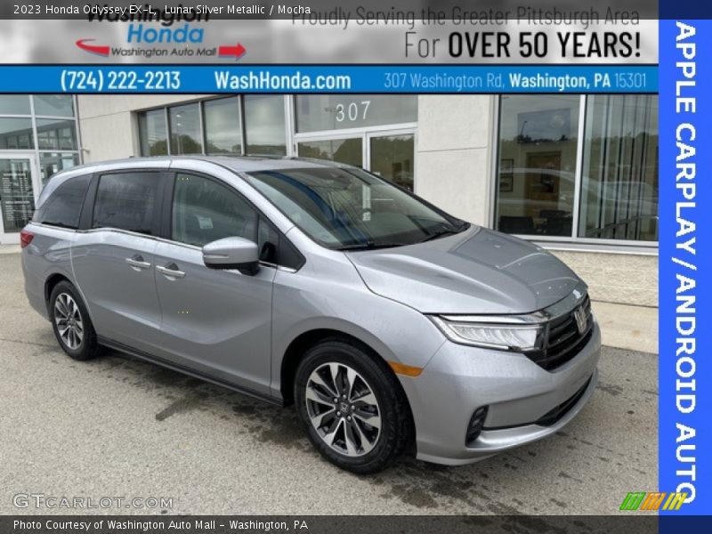Lunar Silver Metallic / Mocha 2023 Honda Odyssey EX-L