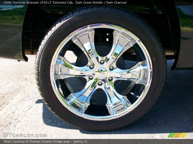 Dark Green Metallic / Dark Charcoal 2006 Chevrolet Silverado 1500 LT Extended Cab