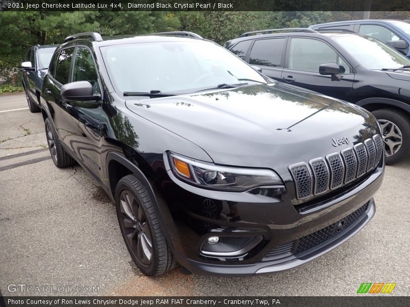 Diamond Black Crystal Pearl / Black 2021 Jeep Cherokee Latitude Lux 4x4
