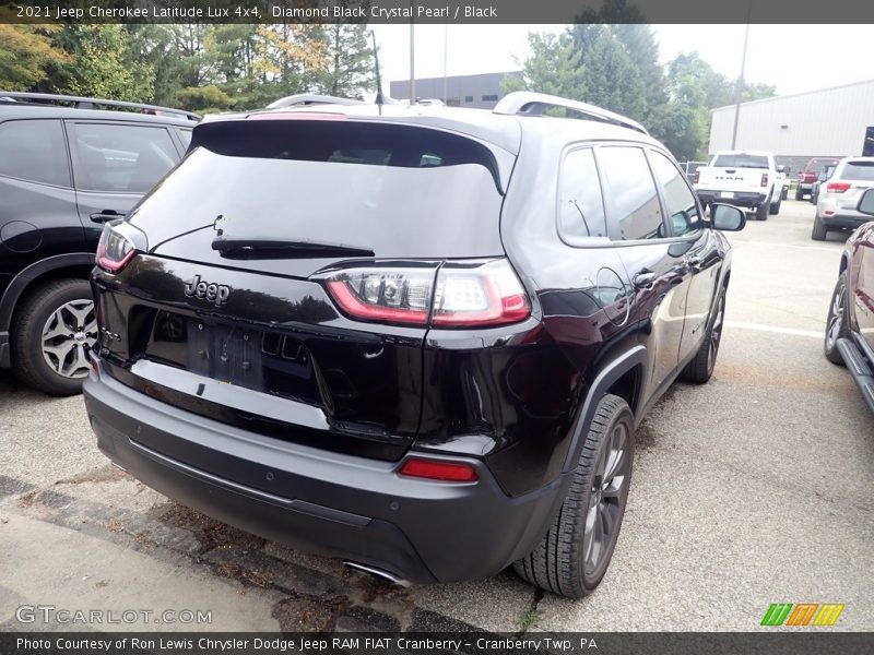 Diamond Black Crystal Pearl / Black 2021 Jeep Cherokee Latitude Lux 4x4