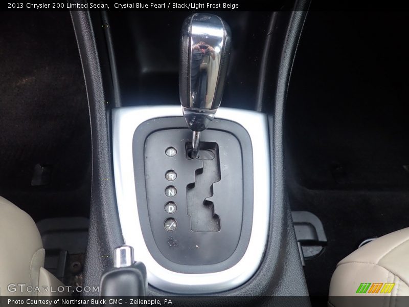 Crystal Blue Pearl / Black/Light Frost Beige 2013 Chrysler 200 Limited Sedan