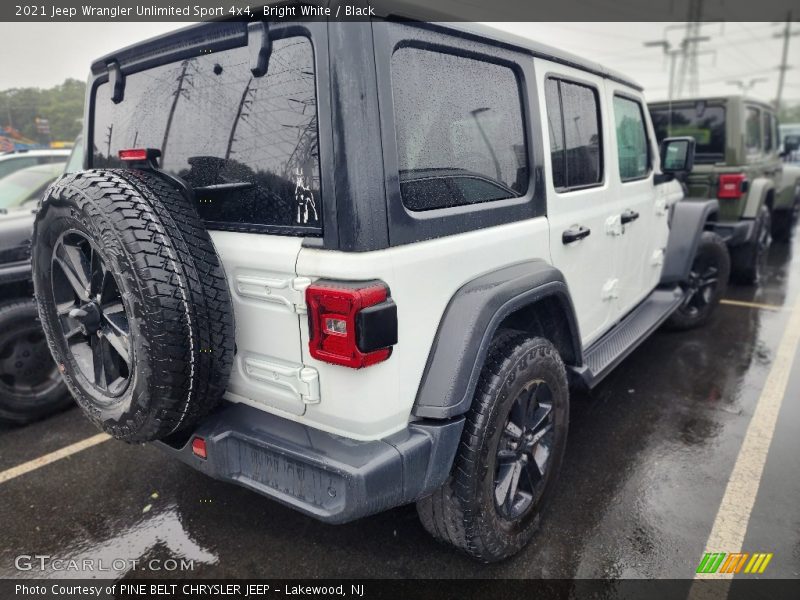 Bright White / Black 2021 Jeep Wrangler Unlimited Sport 4x4