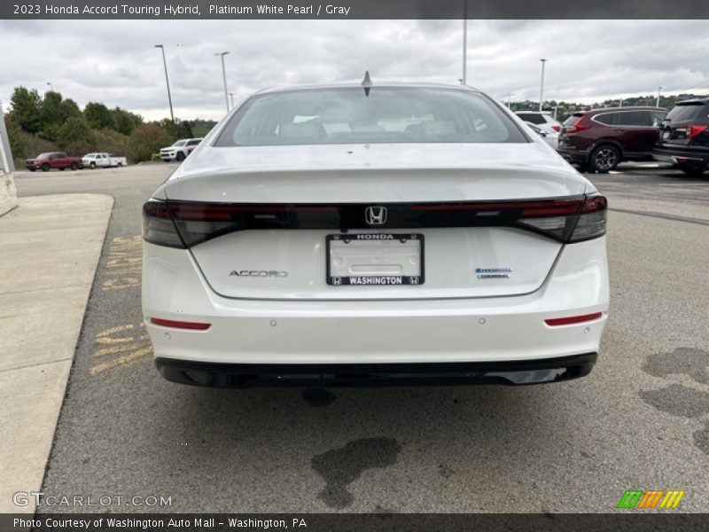 Platinum White Pearl / Gray 2023 Honda Accord Touring Hybrid