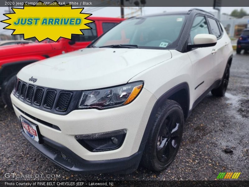White / Black 2020 Jeep Compass Altitude 4x4