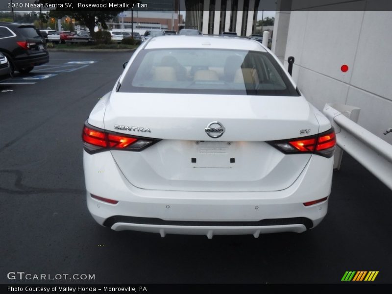 Rosewood Metallic / Tan 2020 Nissan Sentra SV