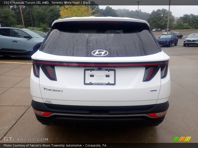 Serenity White Pearl / Black 2024 Hyundai Tucson SEL AWD
