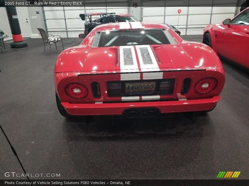 Mark IV Red / Ebony Black 2005 Ford GT