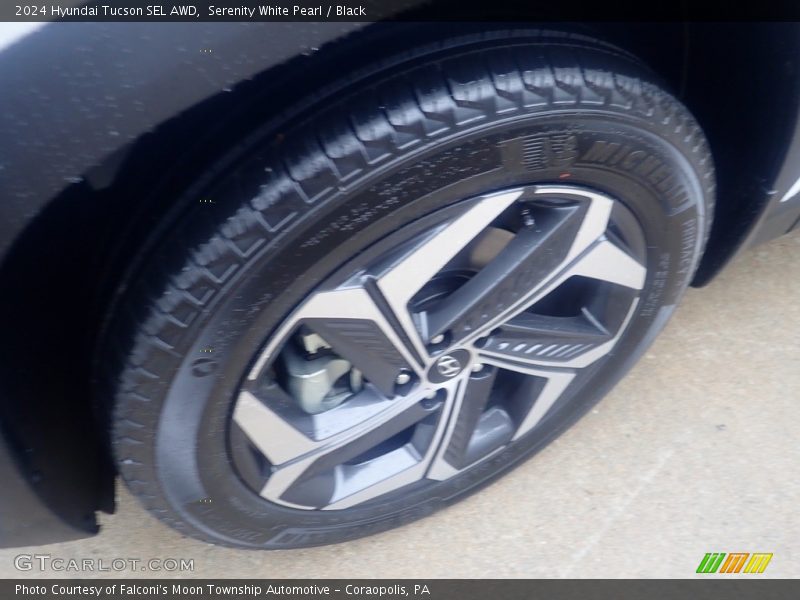 Serenity White Pearl / Black 2024 Hyundai Tucson SEL AWD