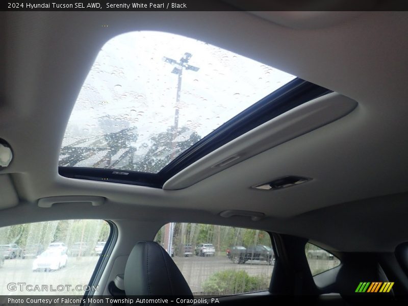 Serenity White Pearl / Black 2024 Hyundai Tucson SEL AWD