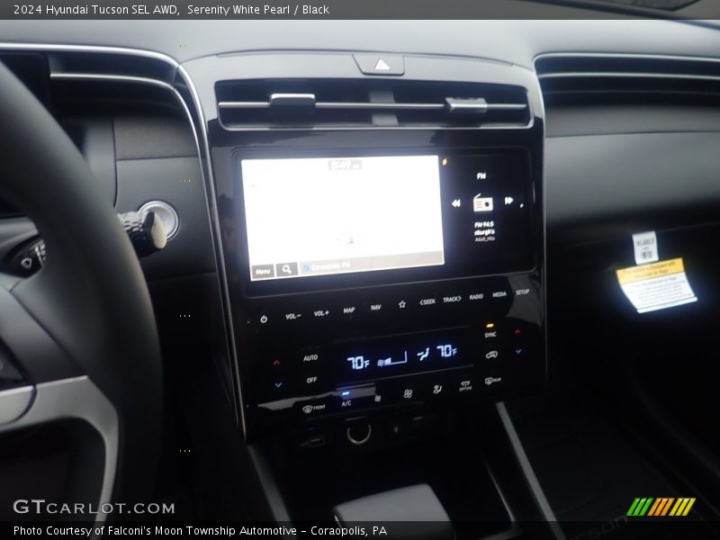 Serenity White Pearl / Black 2024 Hyundai Tucson SEL AWD