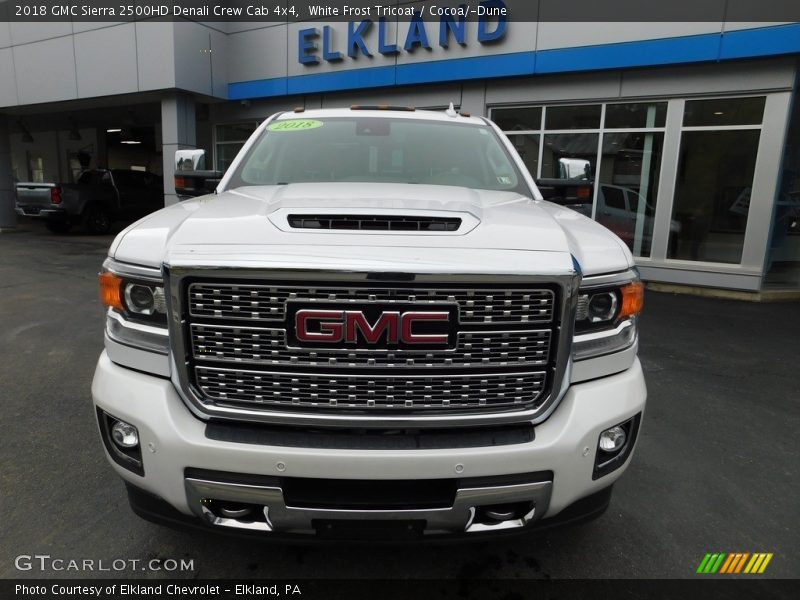 White Frost Tricoat / Cocoa/­Dune 2018 GMC Sierra 2500HD Denali Crew Cab 4x4