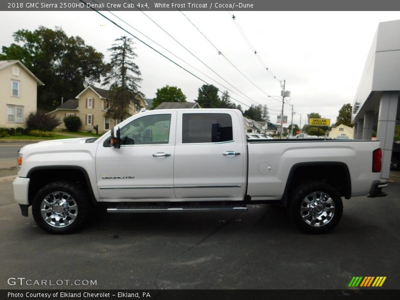 White Frost Tricoat / Cocoa/­Dune 2018 GMC Sierra 2500HD Denali Crew Cab 4x4