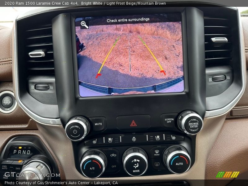 Controls of 2020 1500 Laramie Crew Cab 4x4