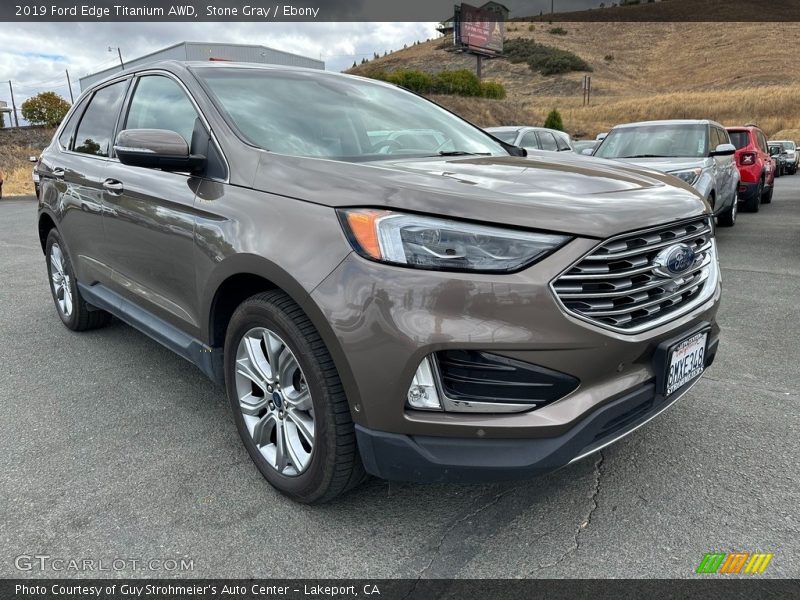 Stone Gray / Ebony 2019 Ford Edge Titanium AWD