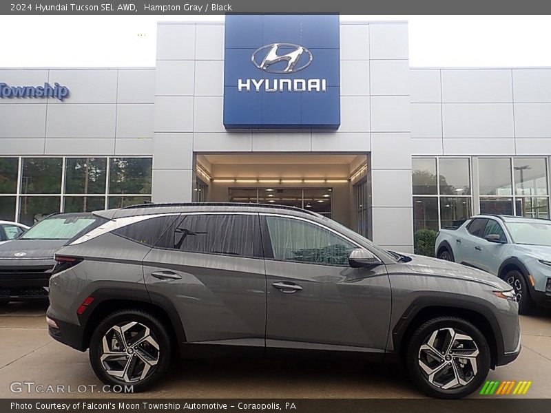 Hampton Gray / Black 2024 Hyundai Tucson SEL AWD