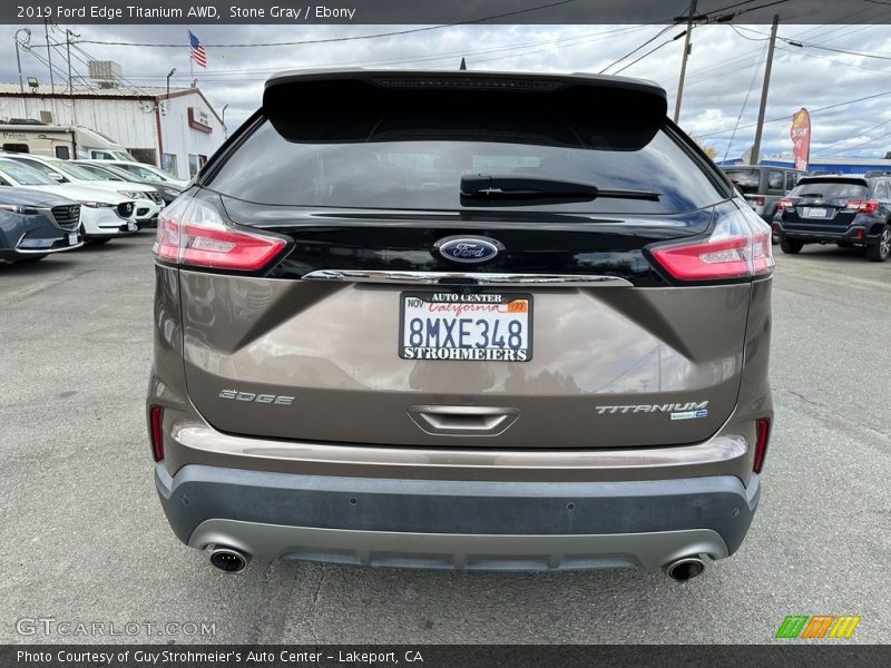 Stone Gray / Ebony 2019 Ford Edge Titanium AWD