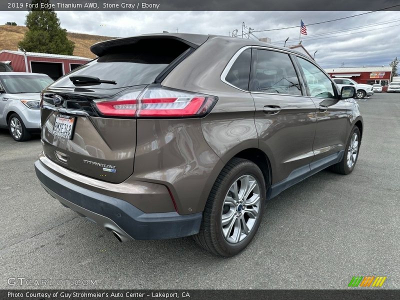 Stone Gray / Ebony 2019 Ford Edge Titanium AWD