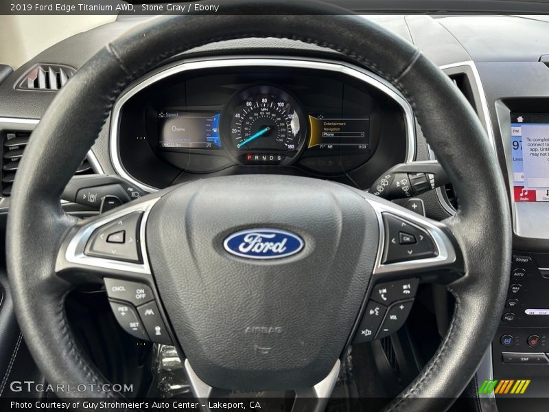 Stone Gray / Ebony 2019 Ford Edge Titanium AWD