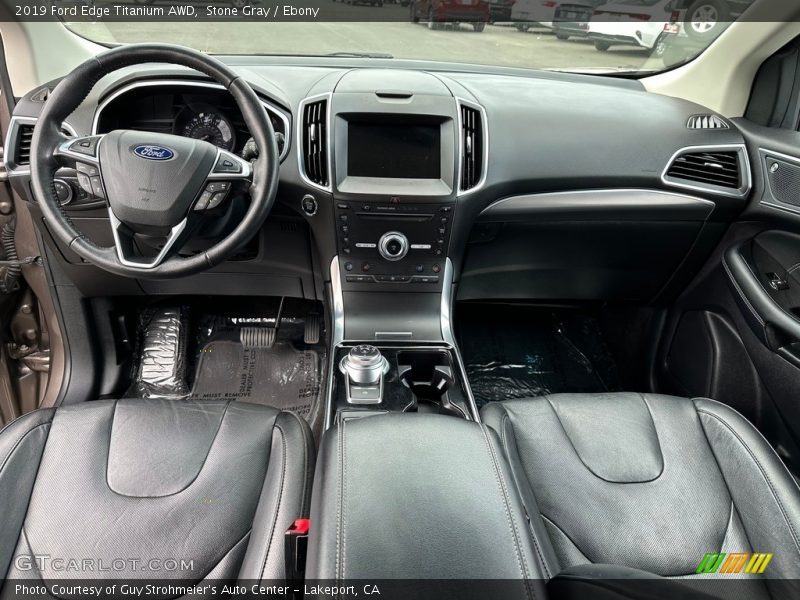 Stone Gray / Ebony 2019 Ford Edge Titanium AWD
