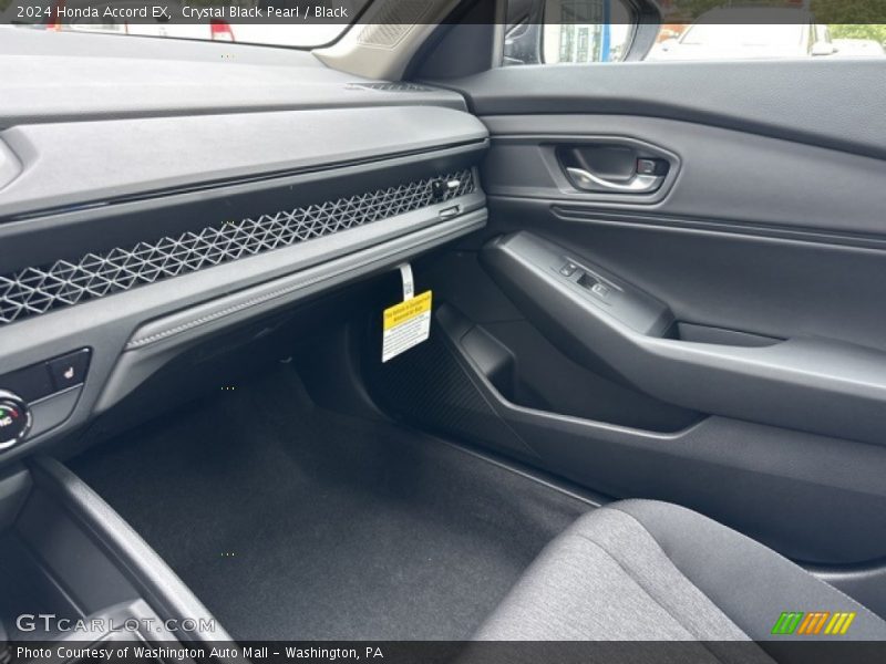 Crystal Black Pearl / Black 2024 Honda Accord EX