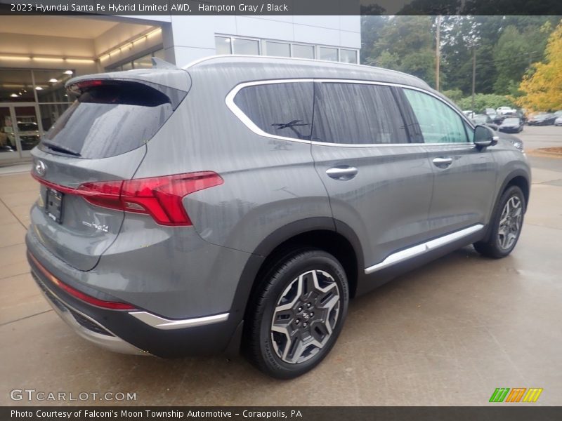 Hampton Gray / Black 2023 Hyundai Santa Fe Hybrid Limited AWD