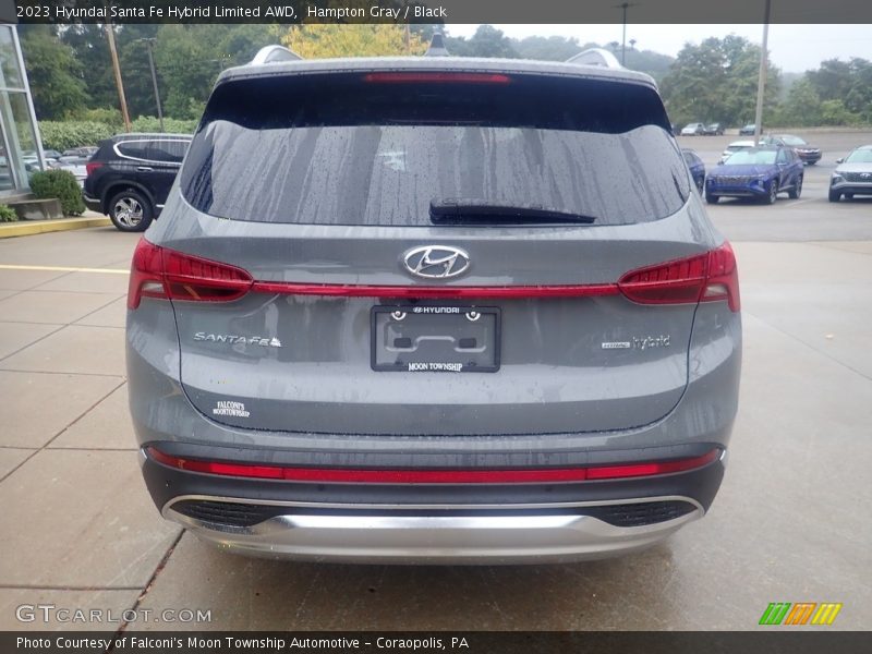 Hampton Gray / Black 2023 Hyundai Santa Fe Hybrid Limited AWD