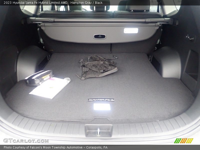 Hampton Gray / Black 2023 Hyundai Santa Fe Hybrid Limited AWD