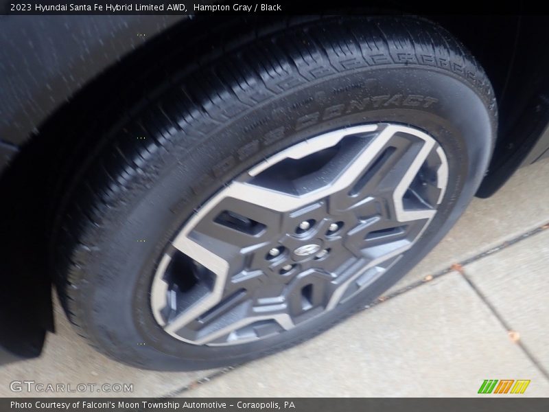Hampton Gray / Black 2023 Hyundai Santa Fe Hybrid Limited AWD